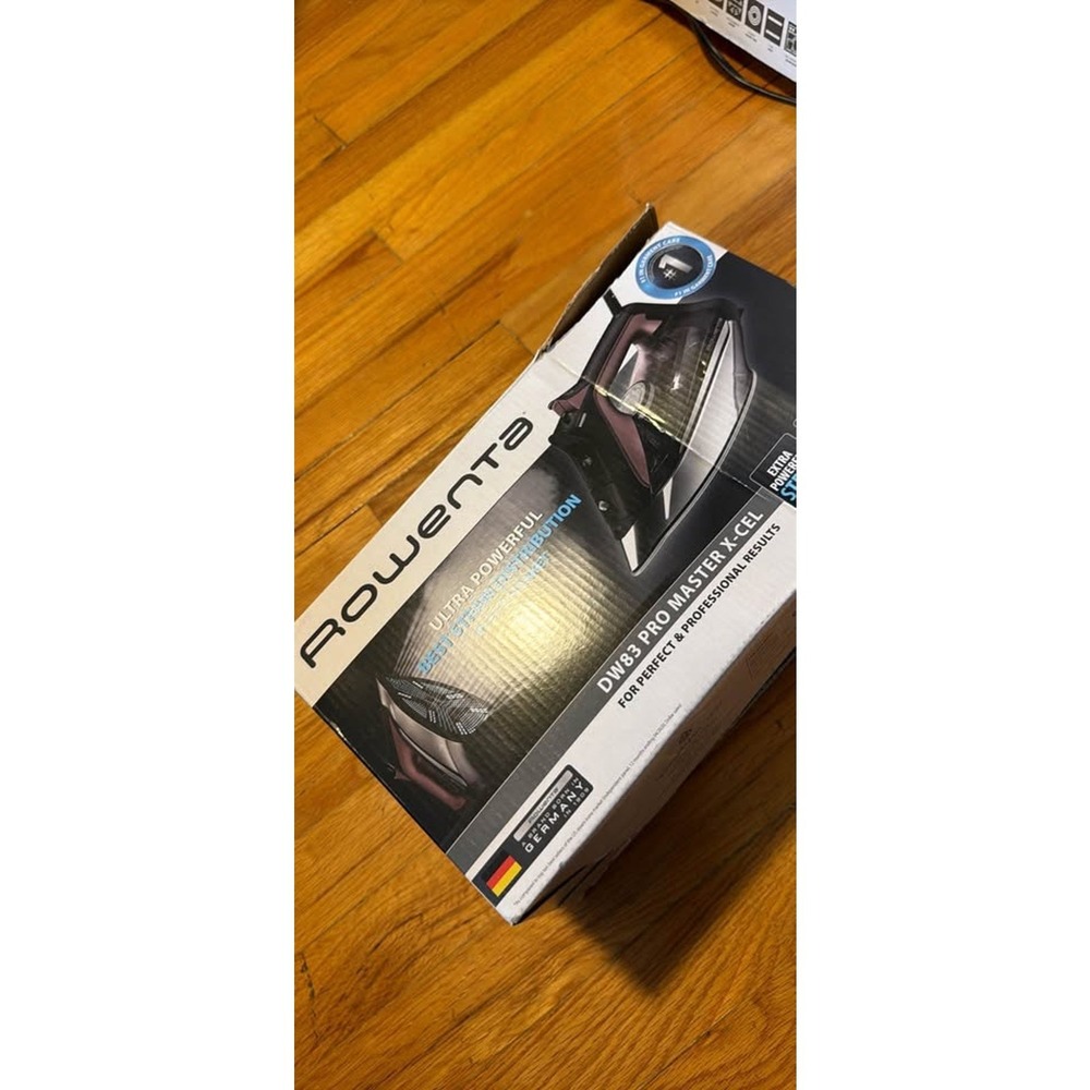 Rowenta DW83 Pro Master X-Cel Steam Iron Black Rose Gold New DW8370U1